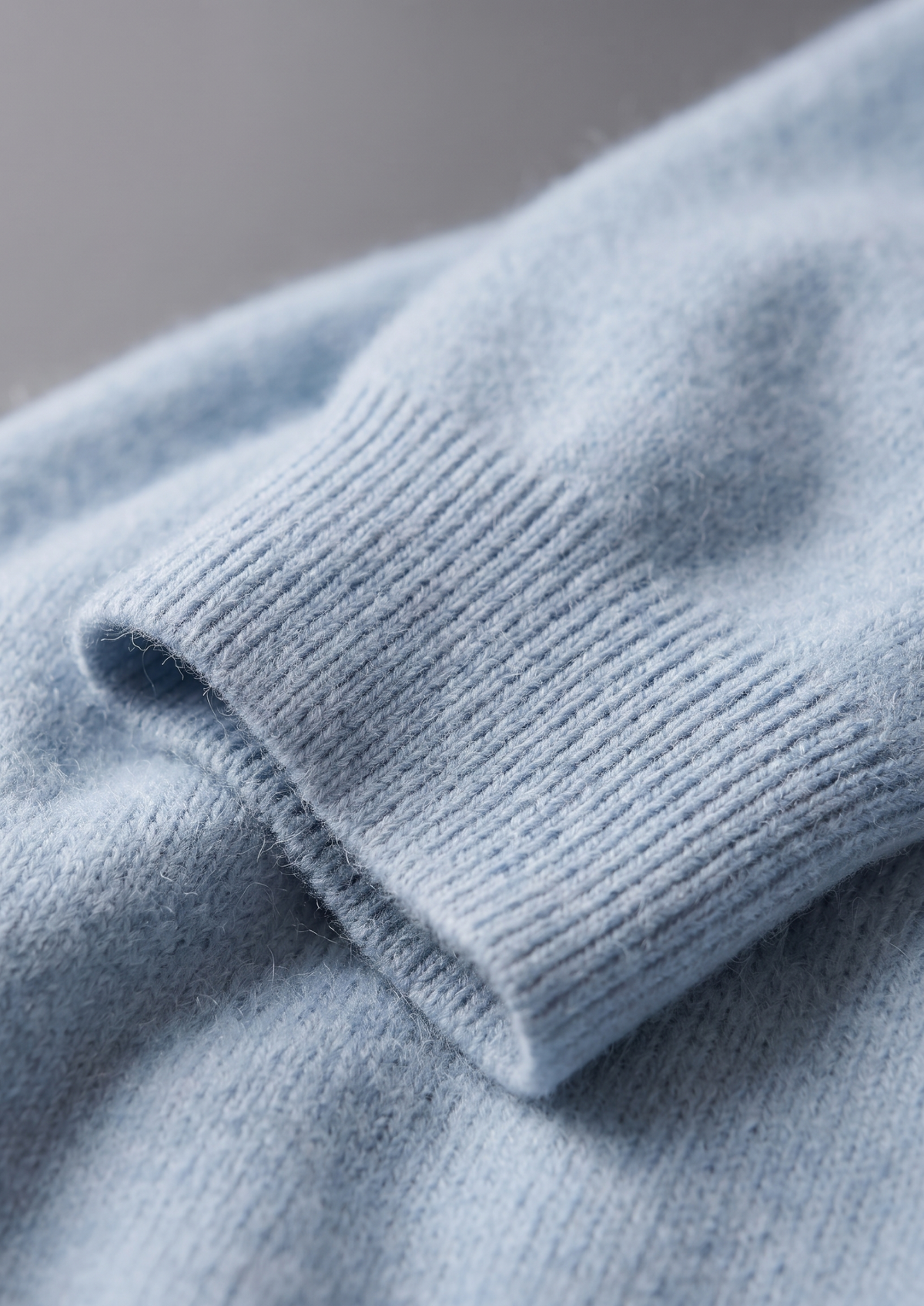 Pure Extra-Fine Merino Wool Light Blue Luzzo Set | Arventti
