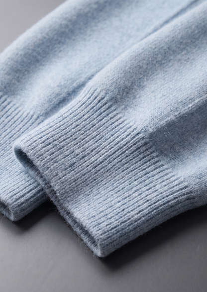 Pure Extra-Fine Merino Wool Light Blue Luzzo Set | Arventti
