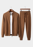 Pure Extra-Fine Merino Wool Caramel Luzzo Set