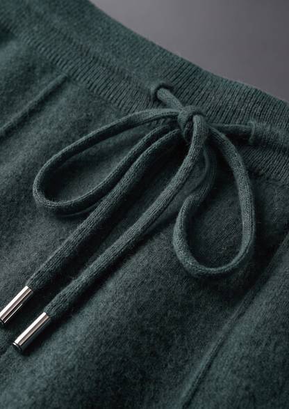 Pure Extra-Fine Merino Wool Sea Green Luzzo Set | Arventti