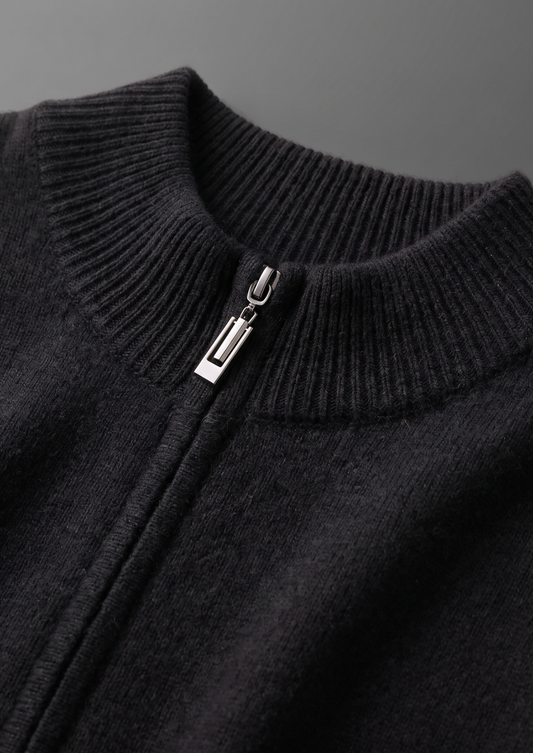 Pure Extra-Fine Merino Wool Black Luzzo Set | Arventti