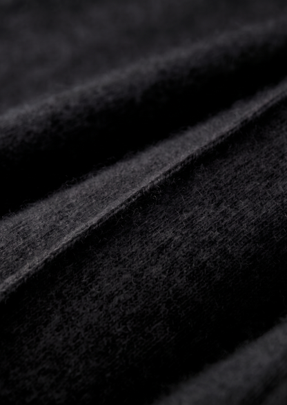 Pure Extra-Fine Merino Wool Black Luzzo Set | Arventti