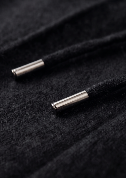 Pure Extra-Fine Merino Wool Black Luzzo Set | Arventti