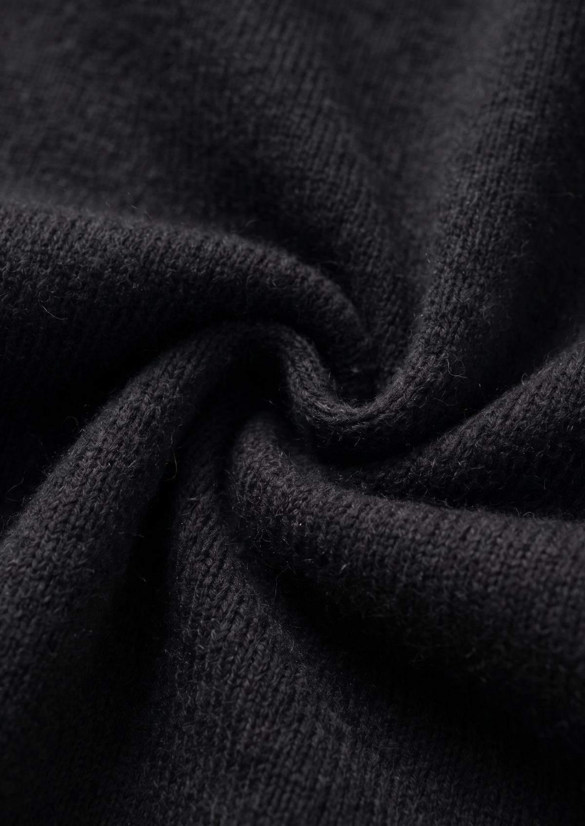 Pure Extra-Fine Merino Wool Black Luzzo Set | Arventti