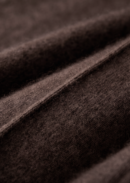 Pure Extra-Fine Merino Wool Dark Brown Luzzo Set | Arventti