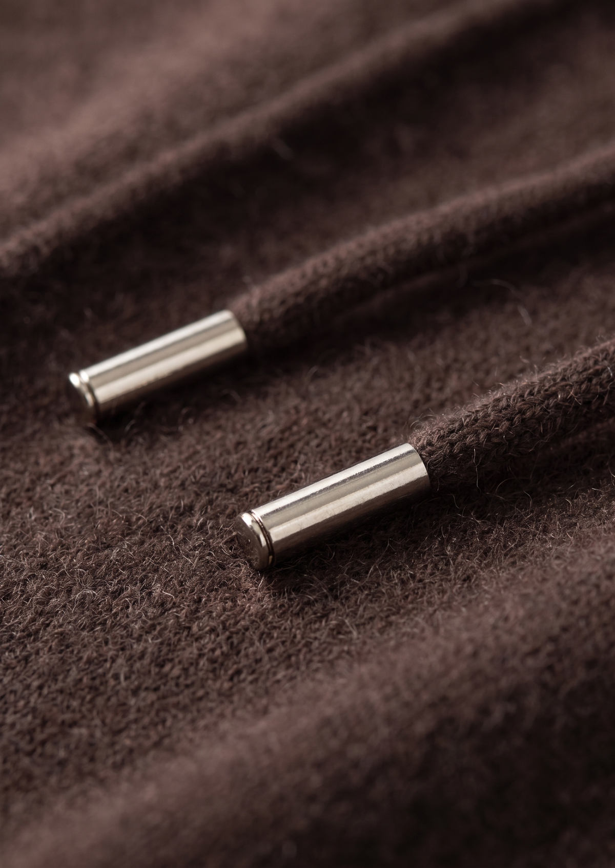 Pure Extra-Fine Merino Wool Dark Brown Luzzo Set | Arventti