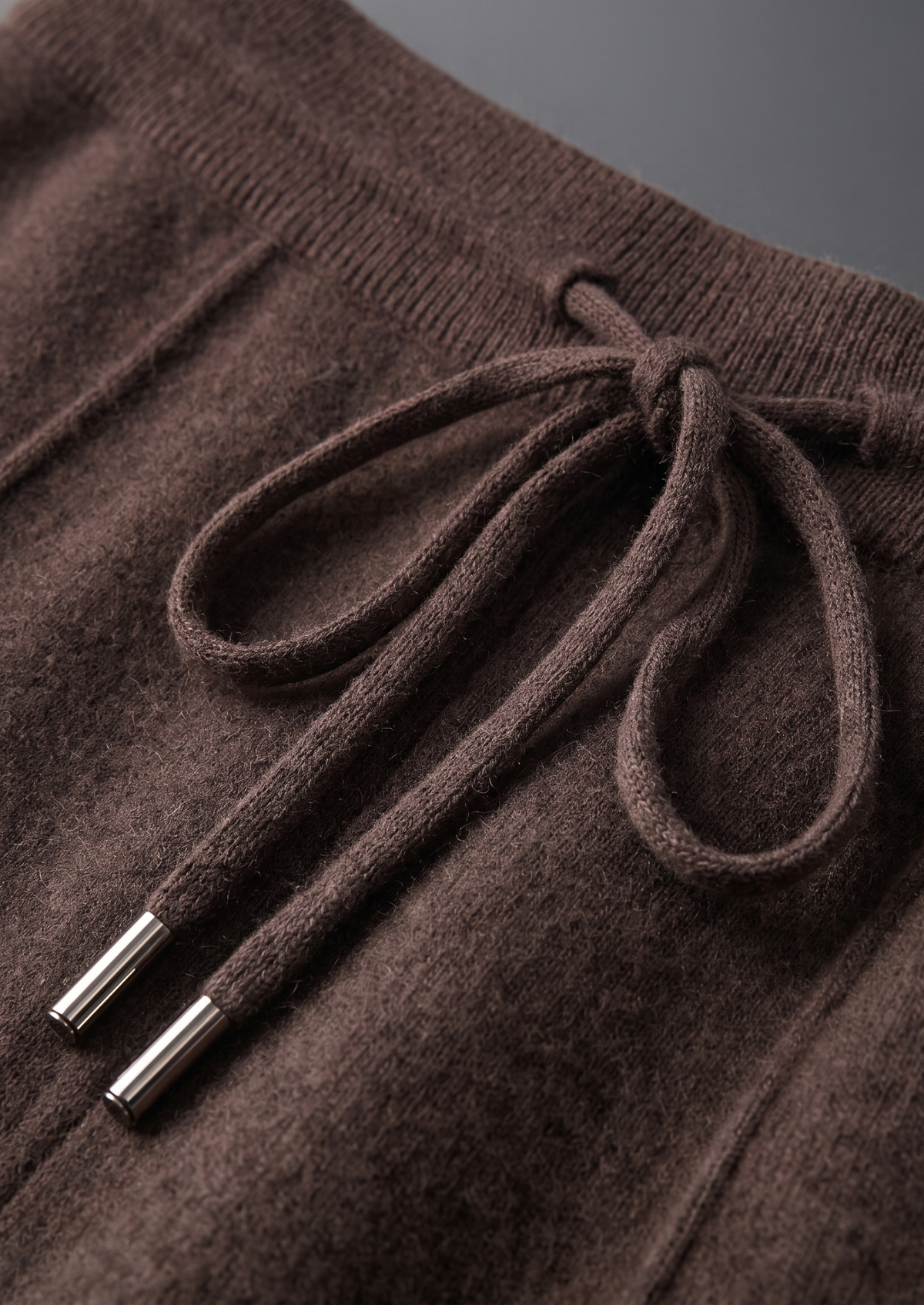 Pure Extra-Fine Merino Wool Dark Brown Luzzo Set | Arventti