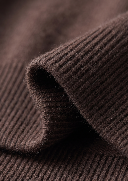 Pure Extra-Fine Merino Wool Dark Brown Luzzo Set | Arventti