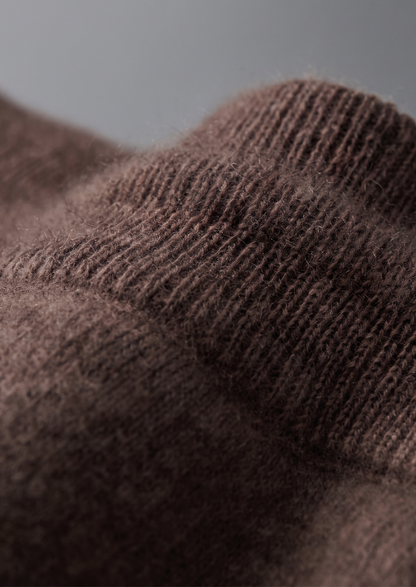 Pure Extra-Fine Merino Wool Dark Brown Luzzo Set | Arventti