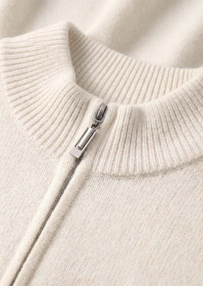 Pure Extra-Fine Merino Wool Cream White Luzzo Set | Arventti