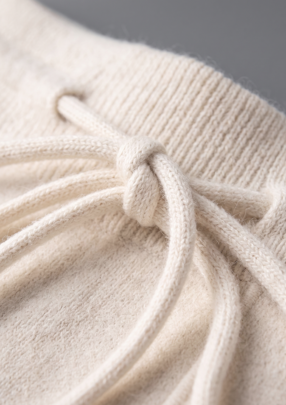 Pure Extra-Fine Merino Wool Cream White Luzzo Set | Arventti