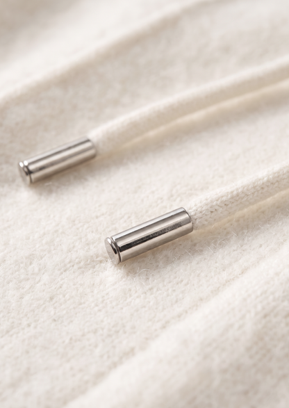 Pure Extra-Fine Merino Wool Cream White Luzzo Set | Arventti