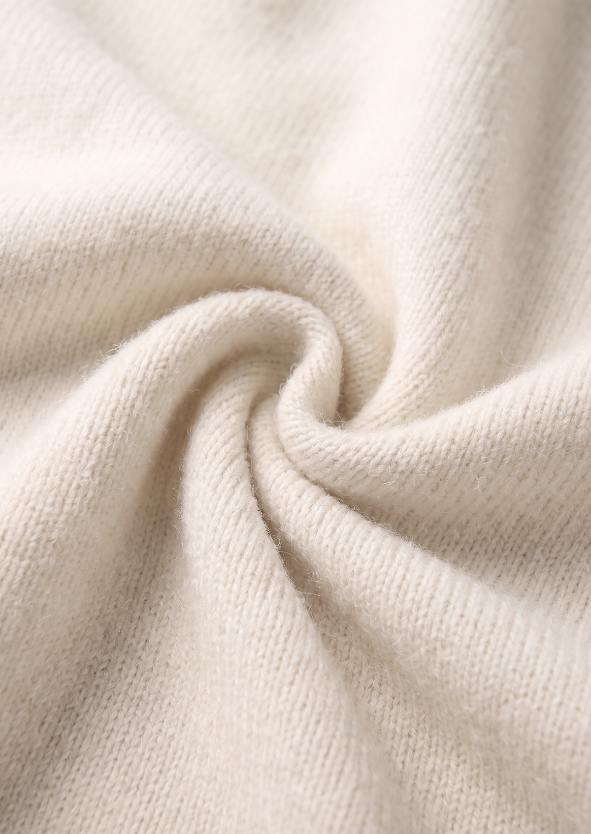 Pure Extra-Fine Merino Wool Cream White Luzzo Set | Arventti