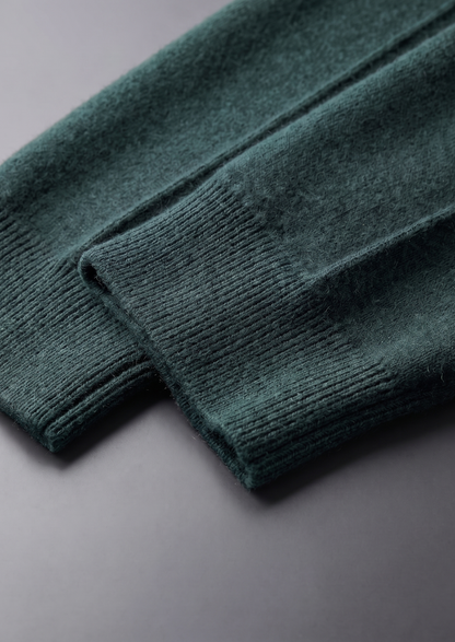 Pure Extra-Fine Merino Wool Sea Green Luzzo Set | Arventti