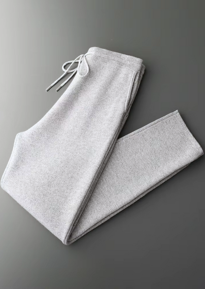 Pure Extra-Fine Merino Wool Light Gray Savro Set | Arventti