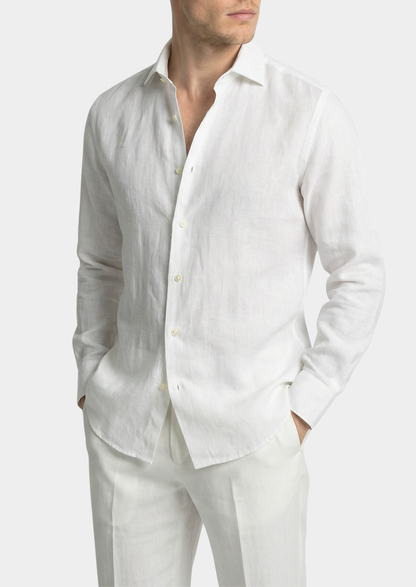 Portofino Coastal Shirt - White | Arventti