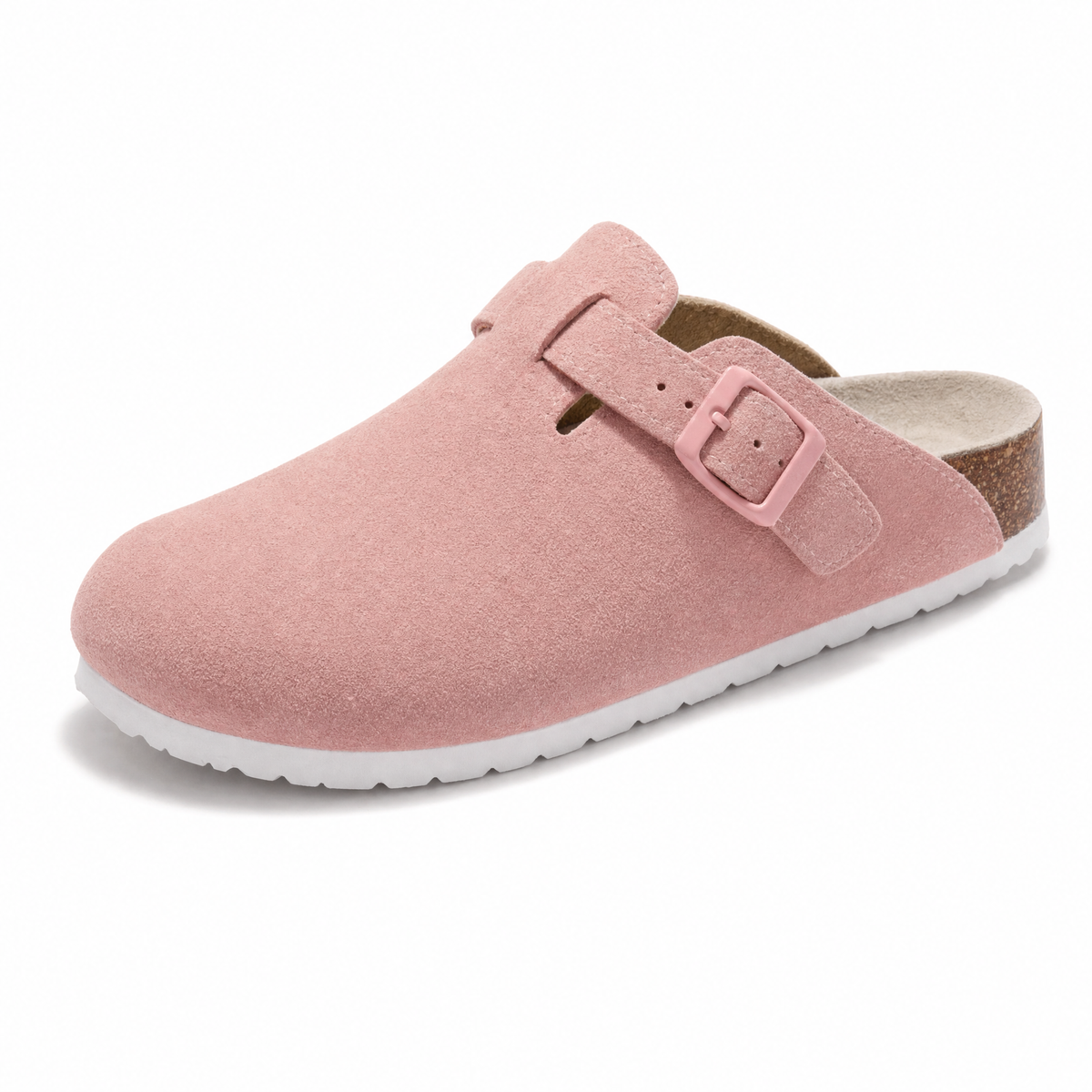 Arventti Suede Boston Clogs - Pink
